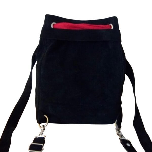 Black Backpack and Crossbody at African marketplace