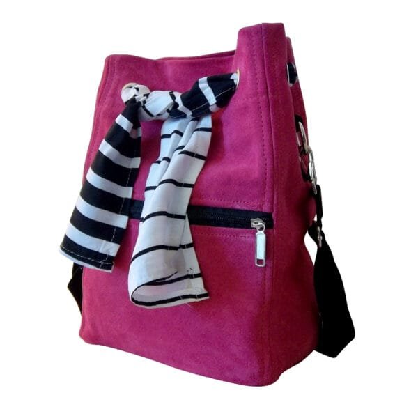 Handmade Suede Backpack and Crossbody